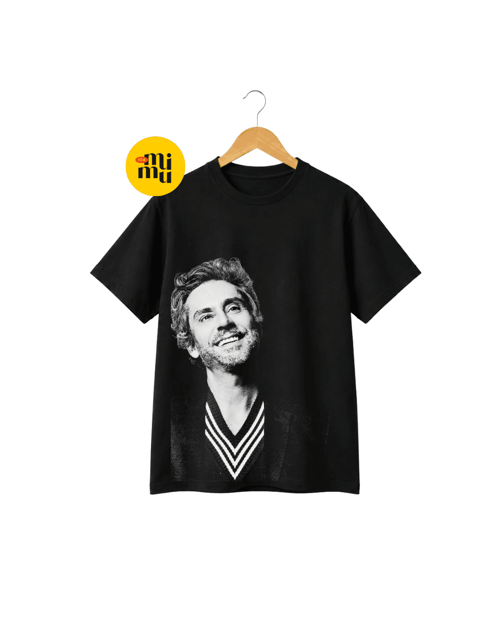 Camisa Alexandre Nero - Halftone + Frase