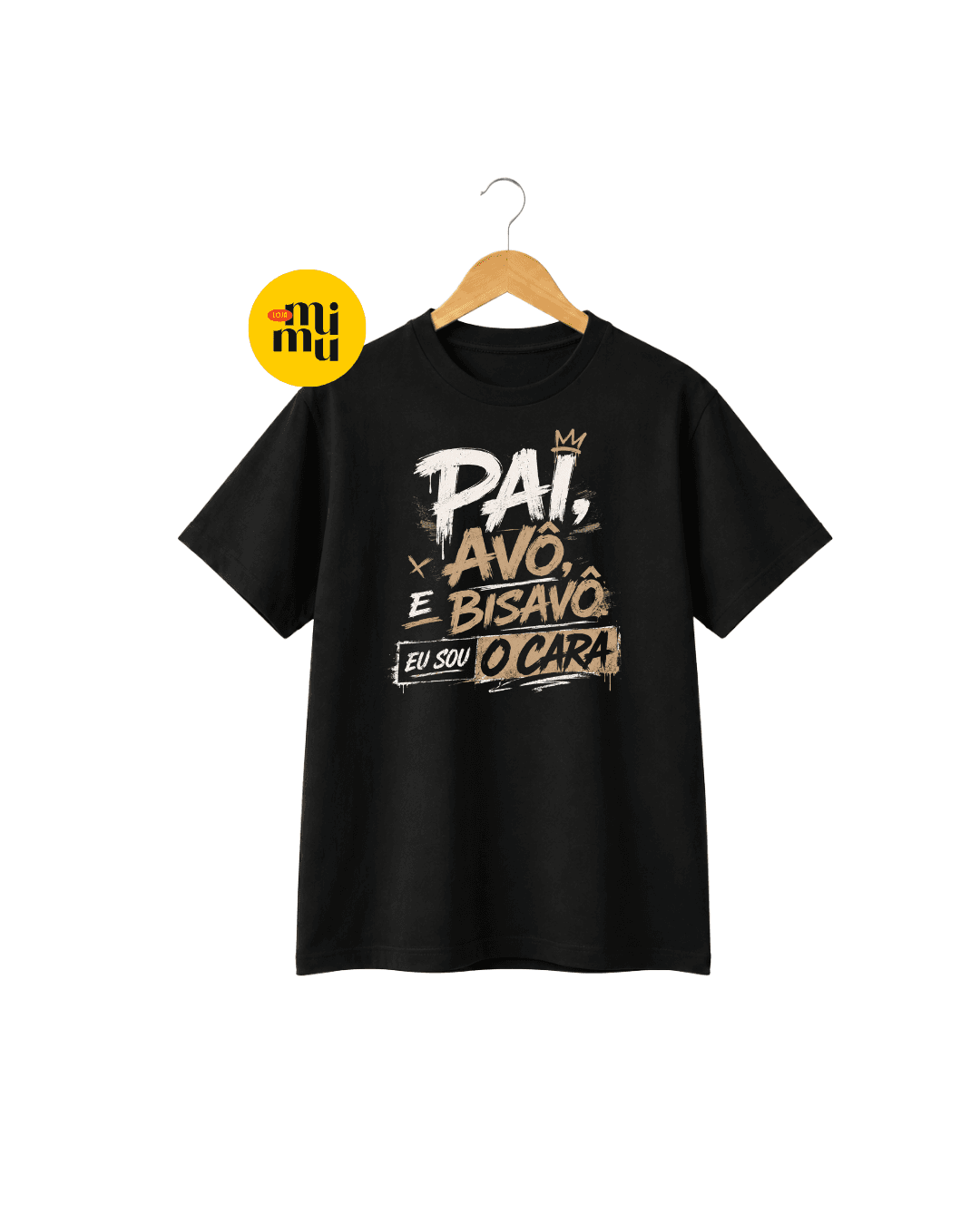 Camisa -Dia dos Pais - Lettering - Brush - Pai, avô...sou o cara