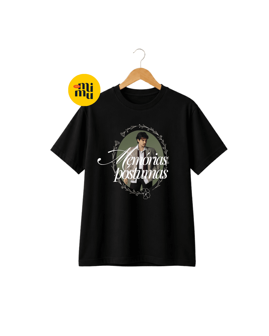 Camisa Jao - MP - Oval + Frase Eu não tenho mais o tempo pra perder