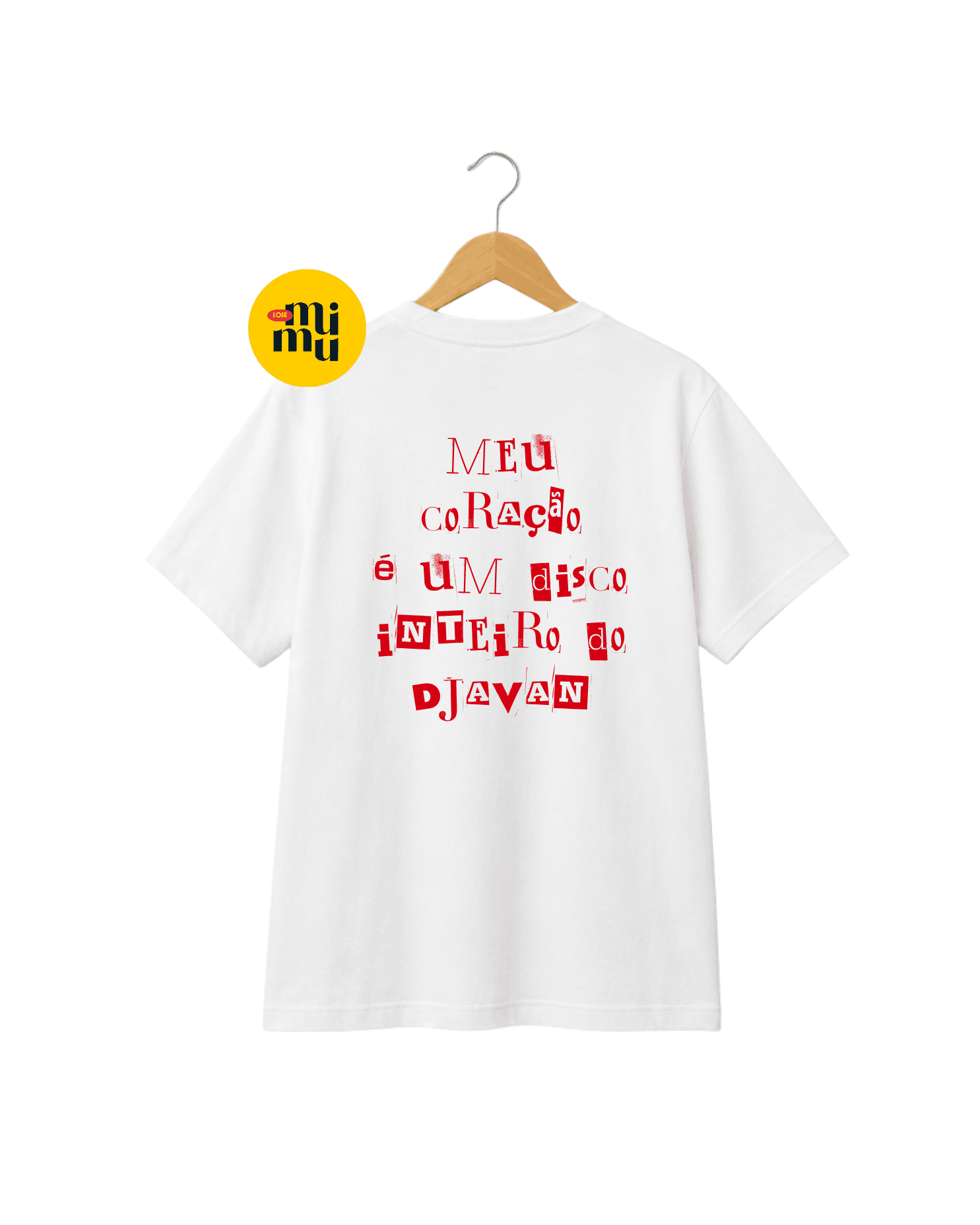 Camisa Djavan - meu coração é um disco inteiro do Djavan