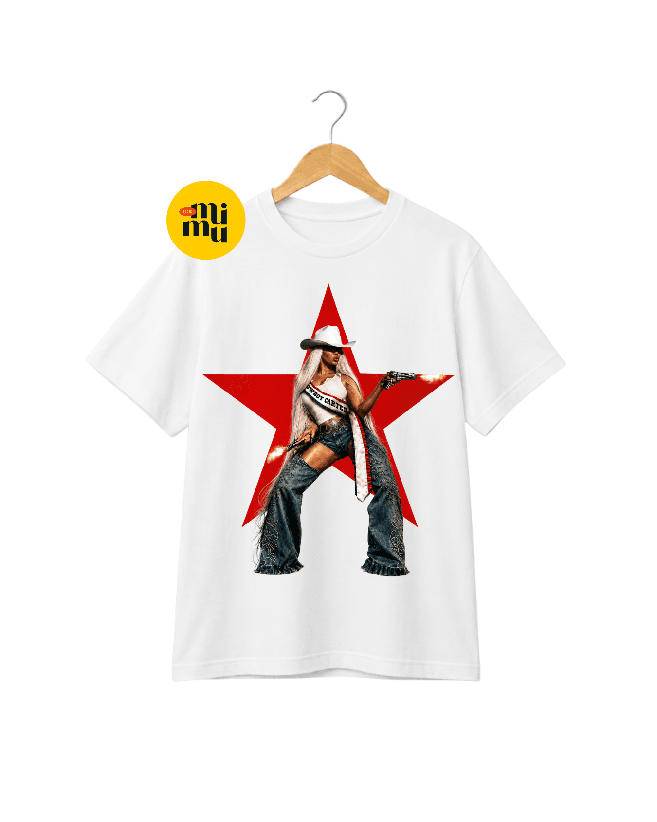 Camisa Beyoncé - Estrela - Cowboy Carter
