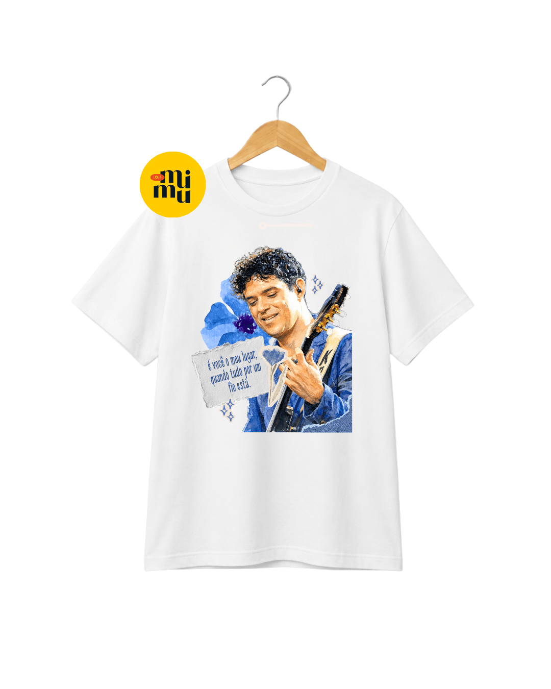 Camisa Jorge Vercillo - Aquarela Azul