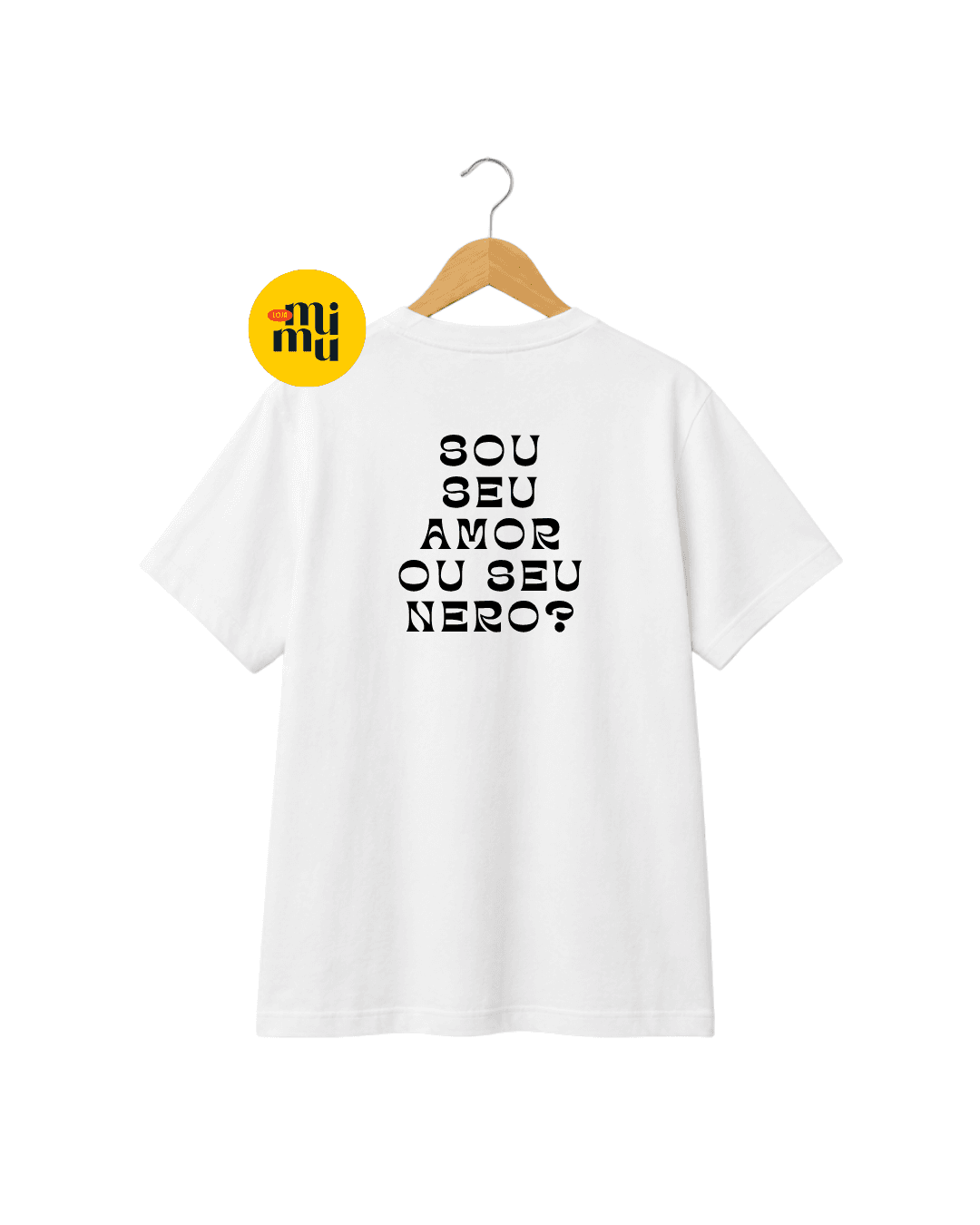 Camisa BACO - Sou seu amor ou seu nero + Silhueta Frente