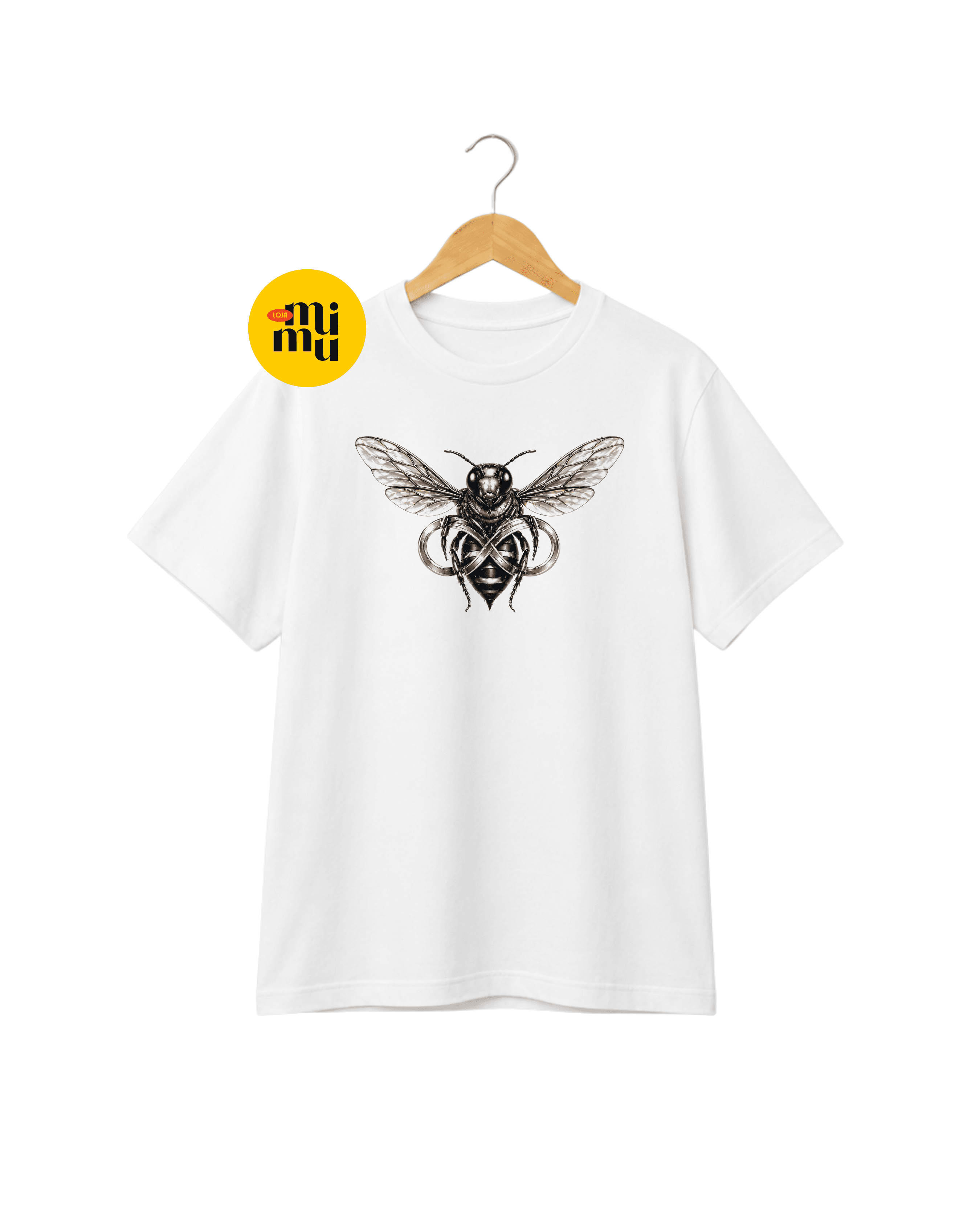 Camisa Calcinha Preta - Abelha Foverer Prata