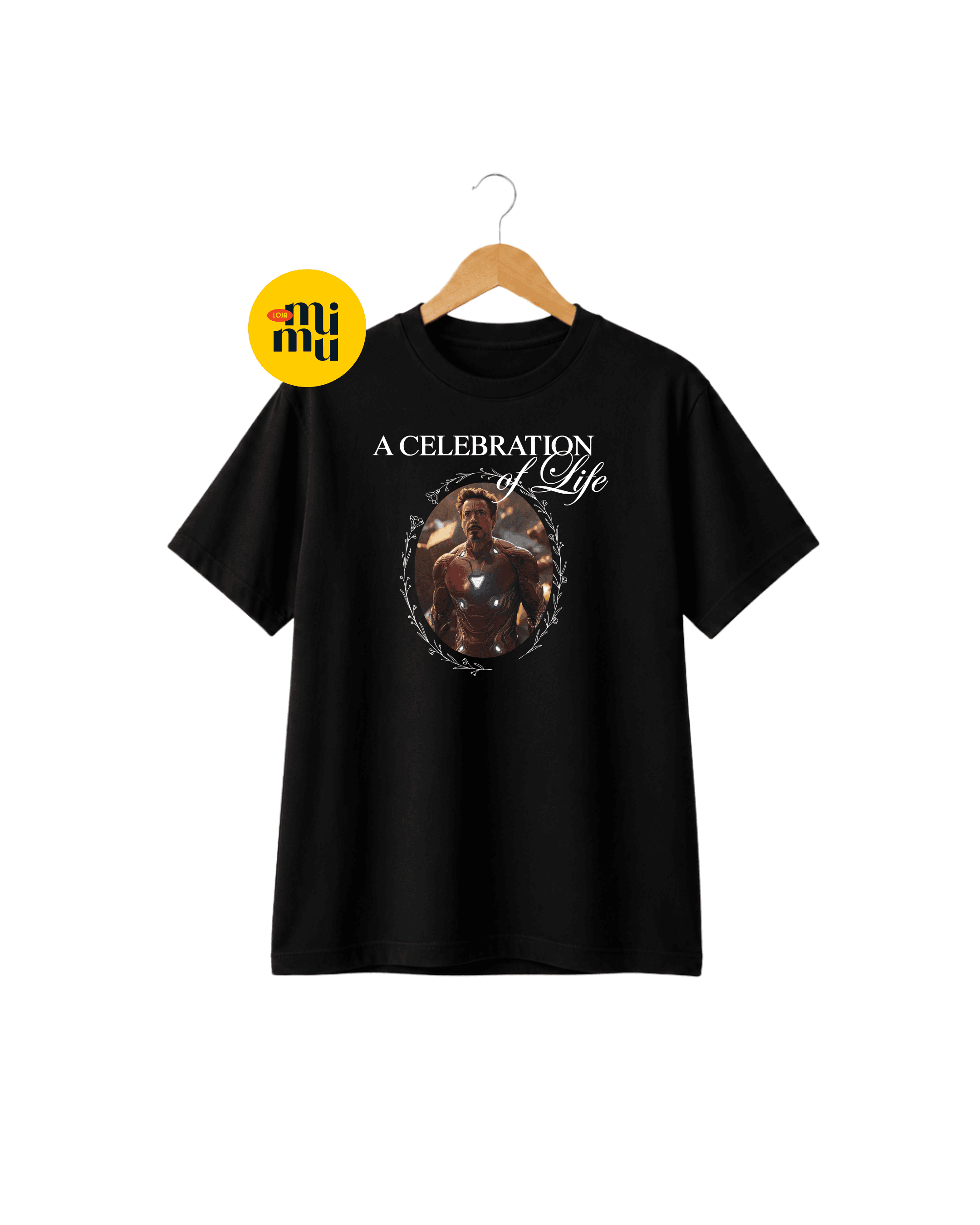 Camisa Vingadores - A celebration of a life Tony