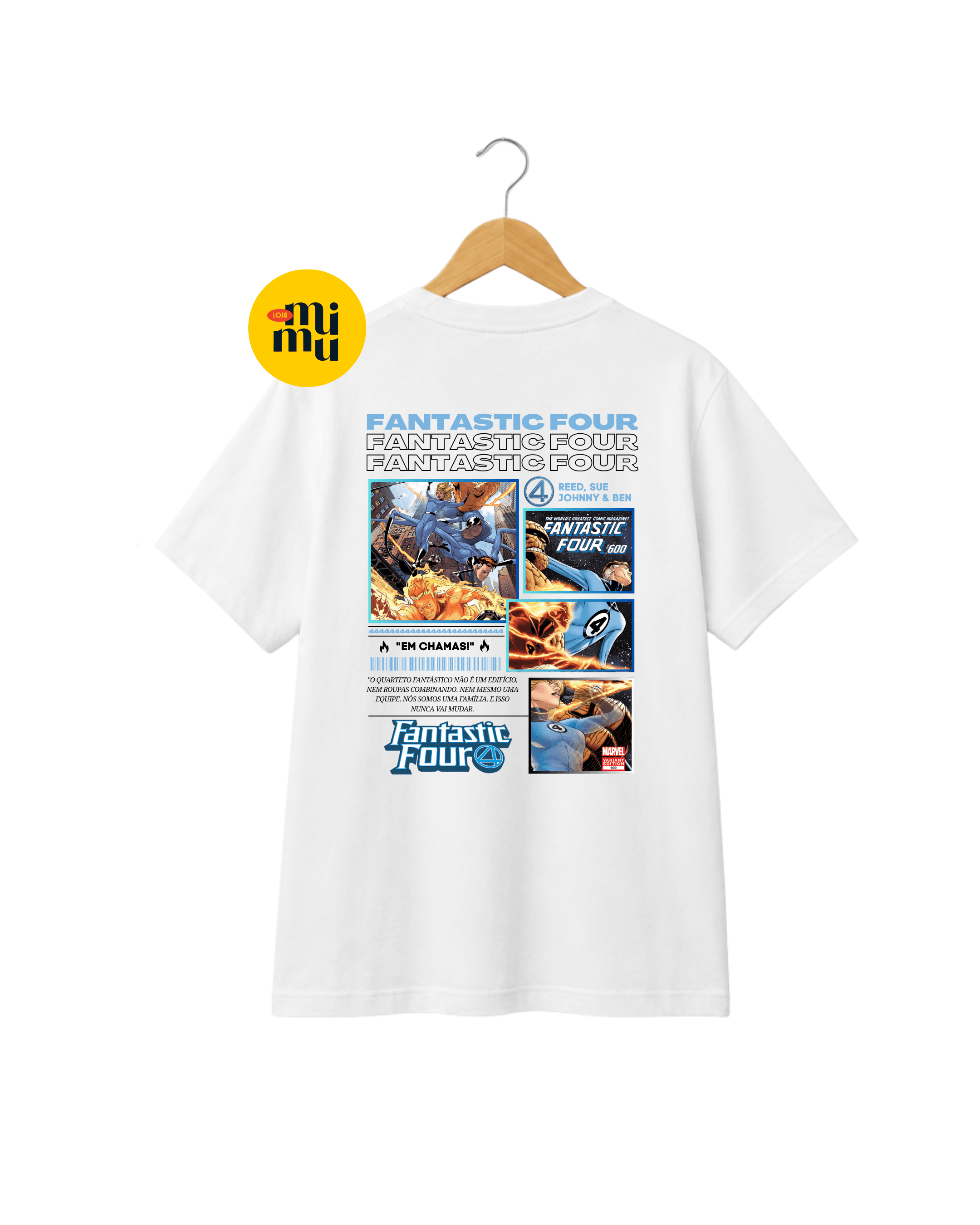 Camisa Quarteto fantastico - Fantastic 4 quadros