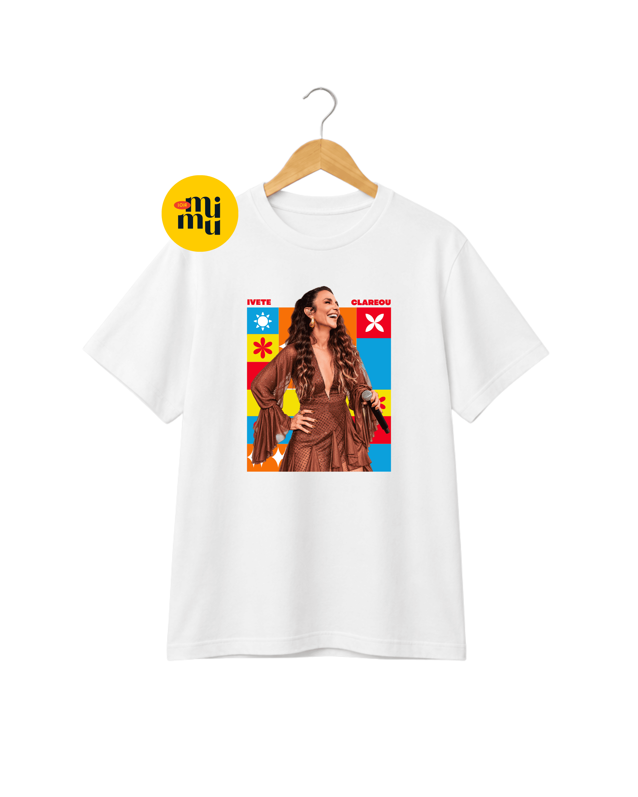 Camisa Ivete Sangalo - Cartaz Ivete clareou